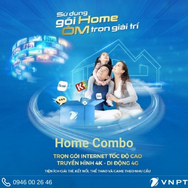 Gói Home Combo - Internet Truyền hình Di động giá chỉ từ 215K/tháng