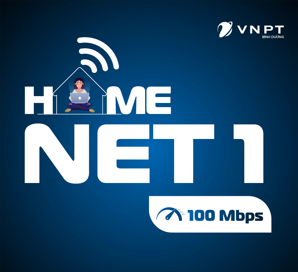 Gói cước Internet VNPT - Home Net 1 tốc độ 100Mbps dành cho cá nhân, hộ gia đình.