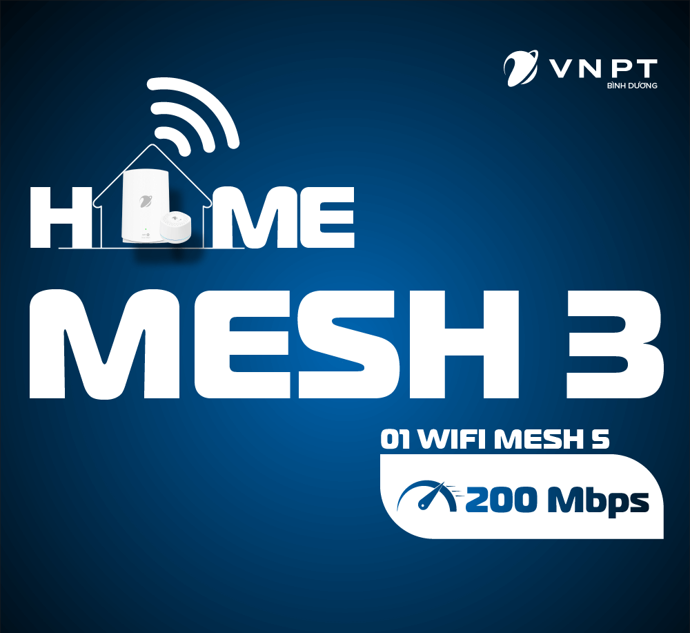 Combo Internet và truyền hình VNPT - Home Mesh 3 dành cho cá nhân, hộ gia đình