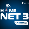 Gói cước Internet VNPT - Home Net 3 tốc độ 200Mbps dành cho cá nhân, hộ gia đình.