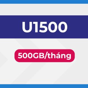 Gói cước U1500 của Vinaphone ưu đãi 500GB/tháng tốc độ cao, tha hồ lướt web, xem phim